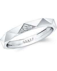 Graff - White Gold And Diamond Laurence Signature Ring - Lyst