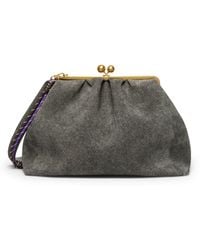 Weekend by Maxmara - Large Split Calfskin Pasticcino Clutch Bag - Lyst