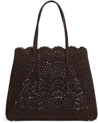 Alaïa - Leather Mina Vienne Top Handle Bag - Lyst