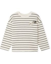 Bonpoint - Cotton-Blend Stripe Sweatshirt - Lyst