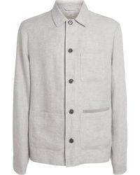 Paul & Shark - Linen Chore Overshirt - Lyst