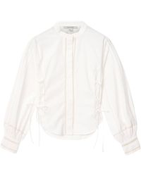 AllSaints - Organic Cotton Open-Work Frances Shirt - Lyst