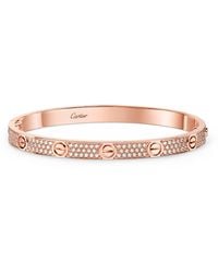 Cartier - Medium And Diamond Love Bracelet - Lyst