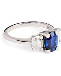 Suzanne Kalan - Diamond And Sapphire One Of A Kind Ring - Lyst