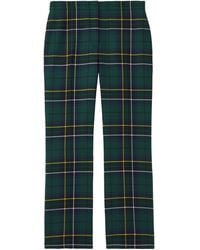 McQueen - Wool Tartan Tailored Trousers - Lyst