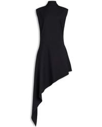 Alaïa - Wool Asymmetric Mini Dress - Lyst