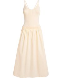 Claudie Pierlot - Cotton Knitted Midi Dress - Lyst