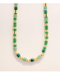 Eddie Borgo - Plated Jade, Malachite And Pavé Crystal Patch Necklace - Lyst