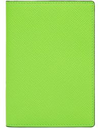 Smythson - Leather Panama Passport Cover - Lyst