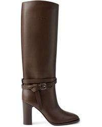 Ralph Lauren - Leather Donnely Knee-High Boots 90 - Lyst