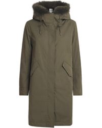 Yves Salomon - Down Fur-Trim Technical Parka Coat - Lyst