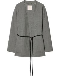 Marina Rinaldi - Virgin Wool Houndstooth Coat - Lyst