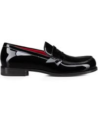 Christian Louboutin - Mocloon Patent Leather Loafers - Lyst