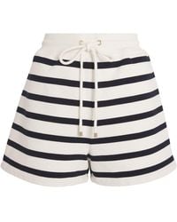 FRAME - Cotton-blend Striped Shorts - Lyst
