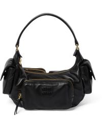 Miu Miu - Leather Pocket Shoulder Bag - Lyst
