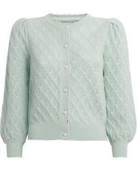 Alice + Olivia - Cashmere Puff-Sleeve Doris Cardigan - Lyst