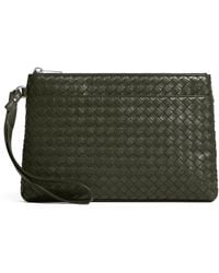 Bottega Veneta - Leather Intrecciato Prism Pouch - Lyst
