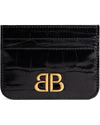 Balenciaga - Leather Monaco Card Holder - Lyst