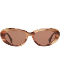 Max Mara - Acetate Oval Sunglasses - Lyst