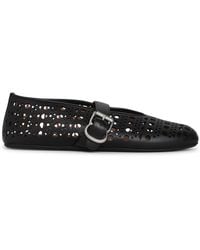 Alaïa - Lambskin Vienne Ballet Flats - Lyst
