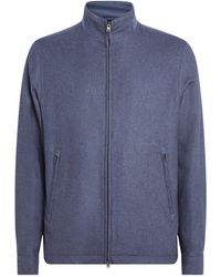 Herno - Silk-Cashmere High-Neck Bomber Jacket - Lyst