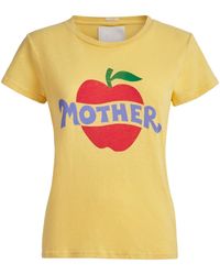 Mother - Cotton-Linen The Lil Sinful T-Shirt - Lyst