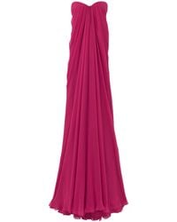 McQueen - Silk Draped Gown - Lyst