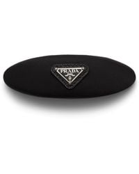 Prada - Re-Nylon Logo Hair Clip - Lyst