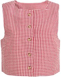 Posse - Gingham Rio Top - Lyst