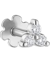 Maria Tash - Diamond Trinity Threaded Stud Earring - Lyst