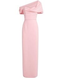 Carolina Herrera - Draped Off-The-Shoulder Gown - Lyst