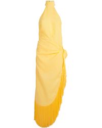 ‎Taller Marmo - Linen Fringed Athena Mini Dress - Lyst