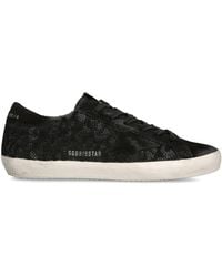 Golden Goose - Embellished-Leather Super-Star Sneakers - Lyst