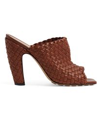 Bottega Veneta - Lambskin Canalazzo Mules 100 - Lyst
