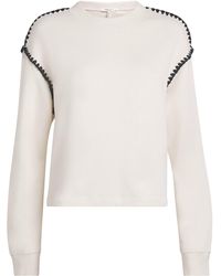 Rag & Bone - Vintage Terry Blanket-Stitch Sweatshirt - Lyst