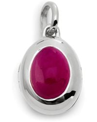 Monica Vinader - Sterling And Quartz July Birthstone Locket - Lyst