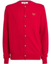COMME DES GARÇONS PLAY - Wool Heart Cardigan - Lyst