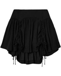AllSaints - Check Aria Mini Skirt - Lyst