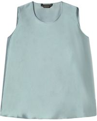 Marina Rinaldi - Silk-Cotton Foggia Tank Top - Lyst