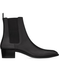 Saint Laurent - Leather Wyatt Chelsea Boots - Lyst