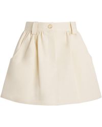 Maje - Cotton Canvas Skort - Lyst