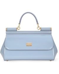 Dolce & Gabbana - Medium Leather Sicily Top-Handle Bag - Lyst