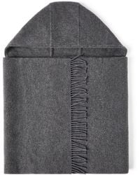 Brunello Cucinelli - Wool-Cashmere Hooded Scarf - Lyst