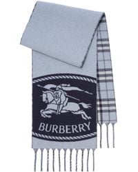 Burberry - Cashmere Reversible Check Ekd Scarf - Lyst