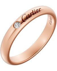 Cartier - And Diamond C De Wedding Band - Lyst
