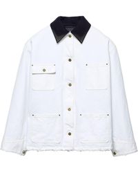 Prada - Canvas Oversized Jacket - Lyst