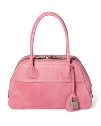 Miu Miu - Nappa Leather Vivant Top-Handle Bag - Lyst