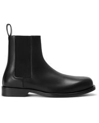 Loewe - Leather Bobine Chelsea Ankle Boots - Lyst