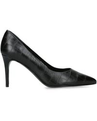 Gina - Croc-Embossed Leather Remi Pumps 85 - Lyst