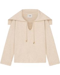 Aeron - Oversized Collar-detail Pearl Sweater - Lyst